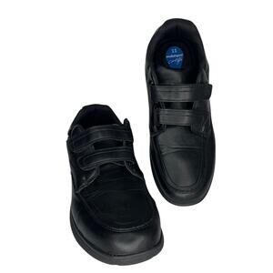 George Enduropro Confort Gel Men's Shoes Black Size 11 Double Velcro Straps